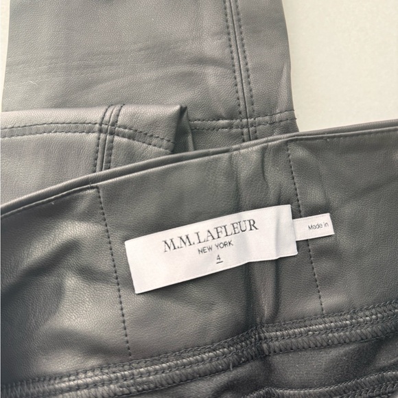 M.M.Lafleur The Harrington Legging - Vegan Stretch Leather in Black - Picture 4 of 5